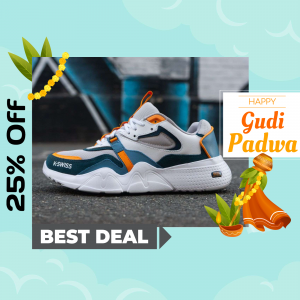 Stylish sneakers on sale for Gudi Padwa