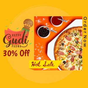Gudi Padwa pizza promotion with 30% off