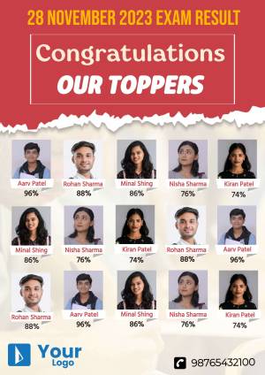 8500+ Our toppers a4 Images & Videos | Our toppers a4 Poster Maker - 2025