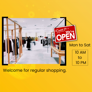 A boutique store with an 'Open' sign, inviting customers to shop.