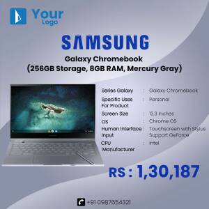 Samsung Galaxy Chromebook - Product Advertisement Social Media Post For WhatsApp