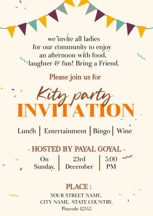 Grab FREE Kitty Party Invitation Templates Brands live