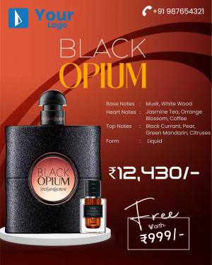 Yves Saint Laurent Black Opium perfume bottle with price and details