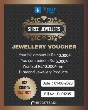 Shree Jewellers gift voucher with redemption details