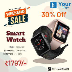 Smart Watch on sale with 30% discount