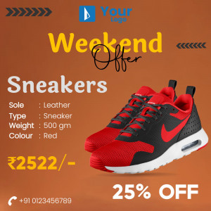 Red Sneakers on Sale - Weekend Offer