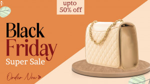 Black Friday Super Sale - Handbag Offer Branding Post For LinkedIn