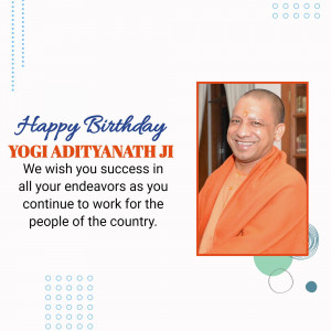 Birthday greeting for Yogi Adityanath