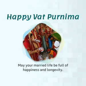 Vat Purnima celebration image with a woman performing rituals.