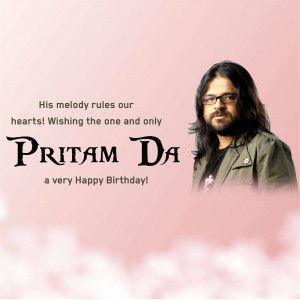 Pritam Chakraborty birthday greeting image