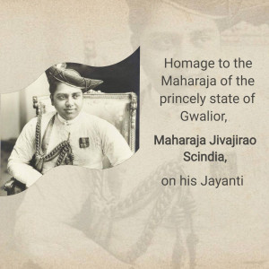 Portrait of Maharaja Jivajirao Scindia of Gwalior