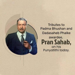 Tribute post for Pran Sahab on his Punyatithi