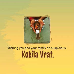 Hands holding a bowl with offerings during Kokila Vrat