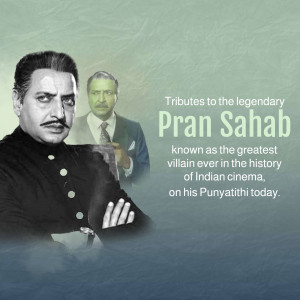 Image of Pran Sahab, a legendary Indian cinema villain