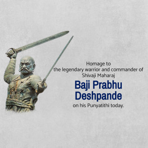 Statue of Bajiprabhu Deshpande, a legendary warrior and commander