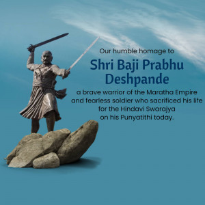 Statue of Shri Baji Prabhu Deshpande, a Maratha warrior