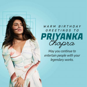 Birthday greeting image for Priyanka Chopra