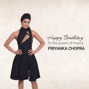 Priyanka Chopra birthday greeting image