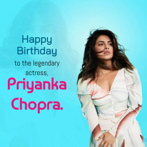 Priyanka Chopra birthday greeting image