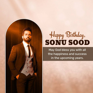 Birthday greeting for Sonu Sood
