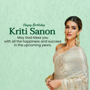 Kriti Sanon Birthday Instagram Images, poster & Videos | Brands.live