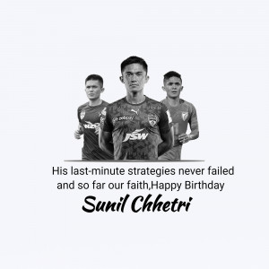 Sunil Chhetri birthday wish with teammates