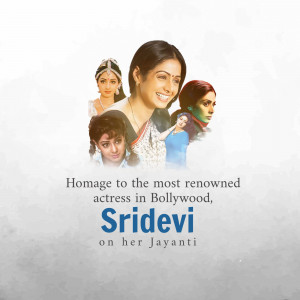Collage of Sridevi in various roles