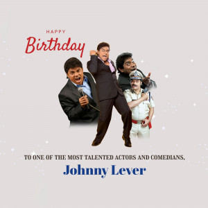Birthday greeting featuring Johnny Lever and fellow comedians