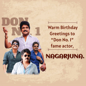 Birthday wishes to actor Nagarjuna from Don No. 1 team