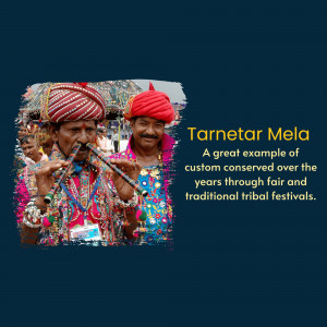 Image of musicians at Tarnetar Mela, a traditional tribal festival in Gujarat, India.