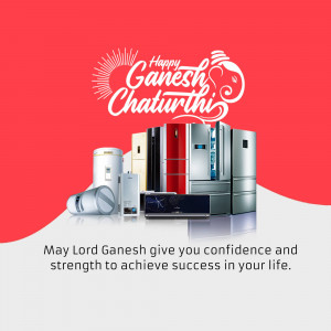 Happy Ganesh Chaturthi Appliance Sale Social Media Post For X