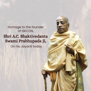 Portrait of Srila A.C. Bhaktivedanta Swami Prabhupada
