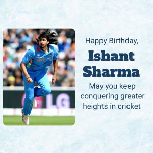 Ishant Sharma birthday wish image