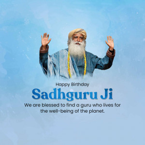 Image of Sadhguru Ji with birthday greetings