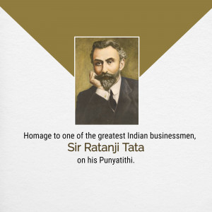 Sir Ratanji Tata - A Tribute Template For Telegram