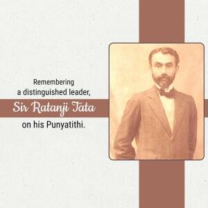 Remembering Sir Ratanji Tata Template For Pinterest