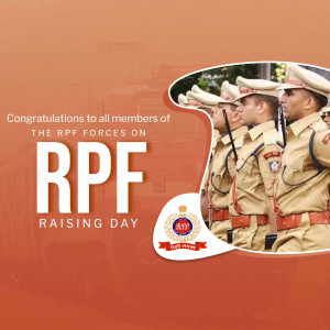 Image commemorating RPF Raising Day with uniformed personnel and the RPF logo.