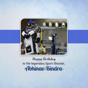 Abhinav Bindra, Olympic shooter, celebrating his birthday