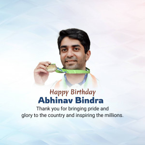 Abhinav Bindra with his Olympic medal
