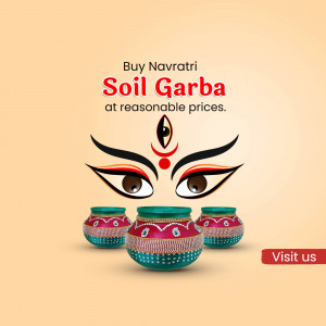 Navratri Garba soil pots for sale advertisement