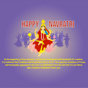 Image depicting Goddess Durga with devotees for Navratri festival