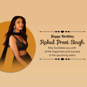 Birthday greeting for Rakul Preet Singh