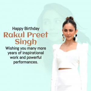 Birthday greeting for Rakul Preet Singh