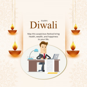 Happy Diwali - Business Greetings Business Poster For Instagram