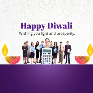 Happy Diwali - Business Greetings Promotional Banner For Twitter
