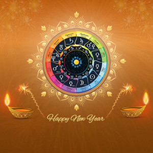 Abstract digital art with swirling blue and purple patterns.