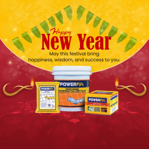 Powerfix New Year promotion with tile adhesive products