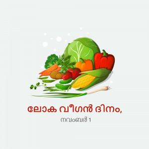 A colorful illustration of a variety of fresh vegetables including corn, cabbage, tomatoes, carrots, and broccoli.