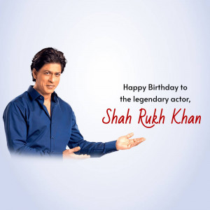 Shah Rukh Khan birthday greeting