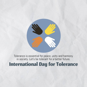International Day for Tolerance Template